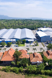 Aerial view factory